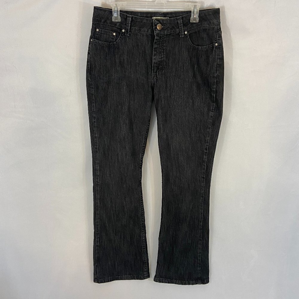Riders Lee Bootcut Jeans Women's Size 12M (31 x 30) Charcoal Grey No Gap Waist